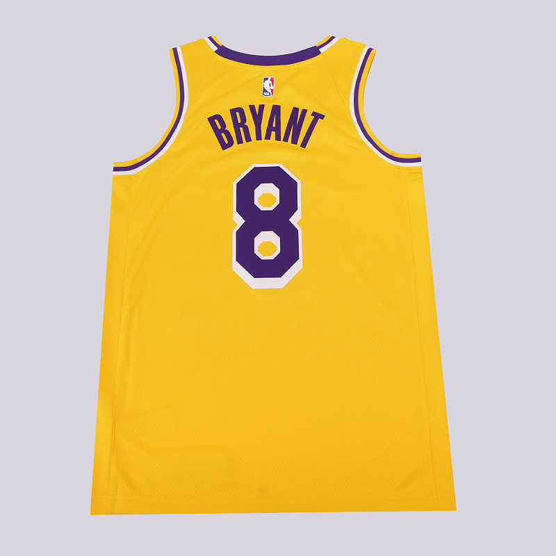 мужская желтая майка Nike Kobe Bryant Icon Edition Swingman AV1229-728 - цена, описание, фото 4